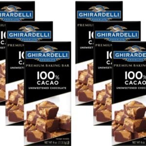 Ghirardelli Chocolate Baking Bar, Unsweetened Chocolate 100% Cacao